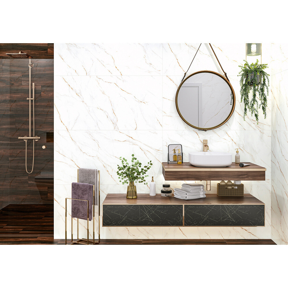 Керамогранит Alma Ceramica Neo Calacatta белый матовый 1200x600x8,5 мм (2 шт.= 1,44 кв.м)