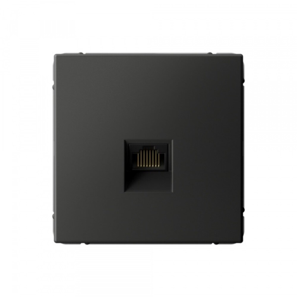 Розетка компьютерная Systeme Electric ArtGallery встраиваемая базальт RJ45 (SE GAL001486)