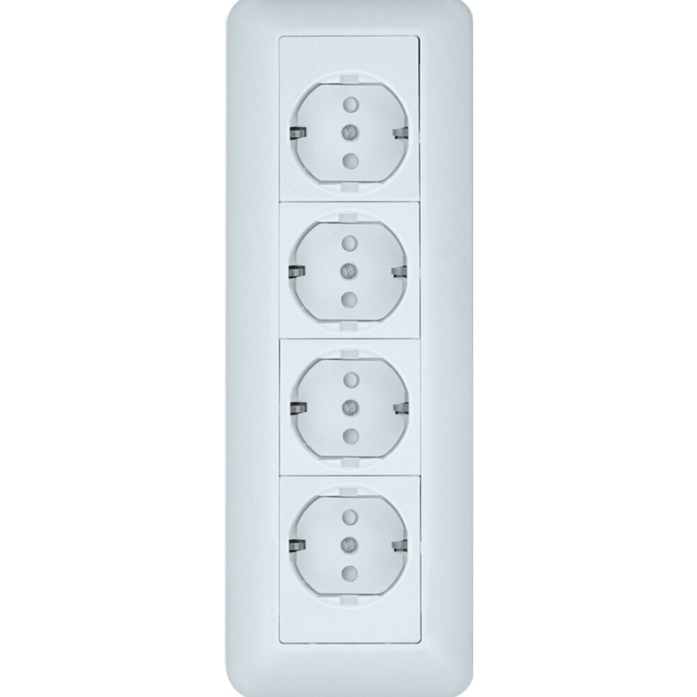 Розетка Systeme Electric Wessen 59 накладная белая (RA16-411M-B)