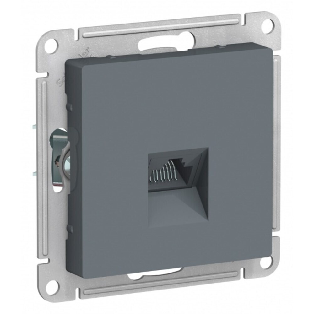 Розетка компьютерная Systeme Electric AtlasDesign встраиваемая грифель RJ45 (ATN000783)