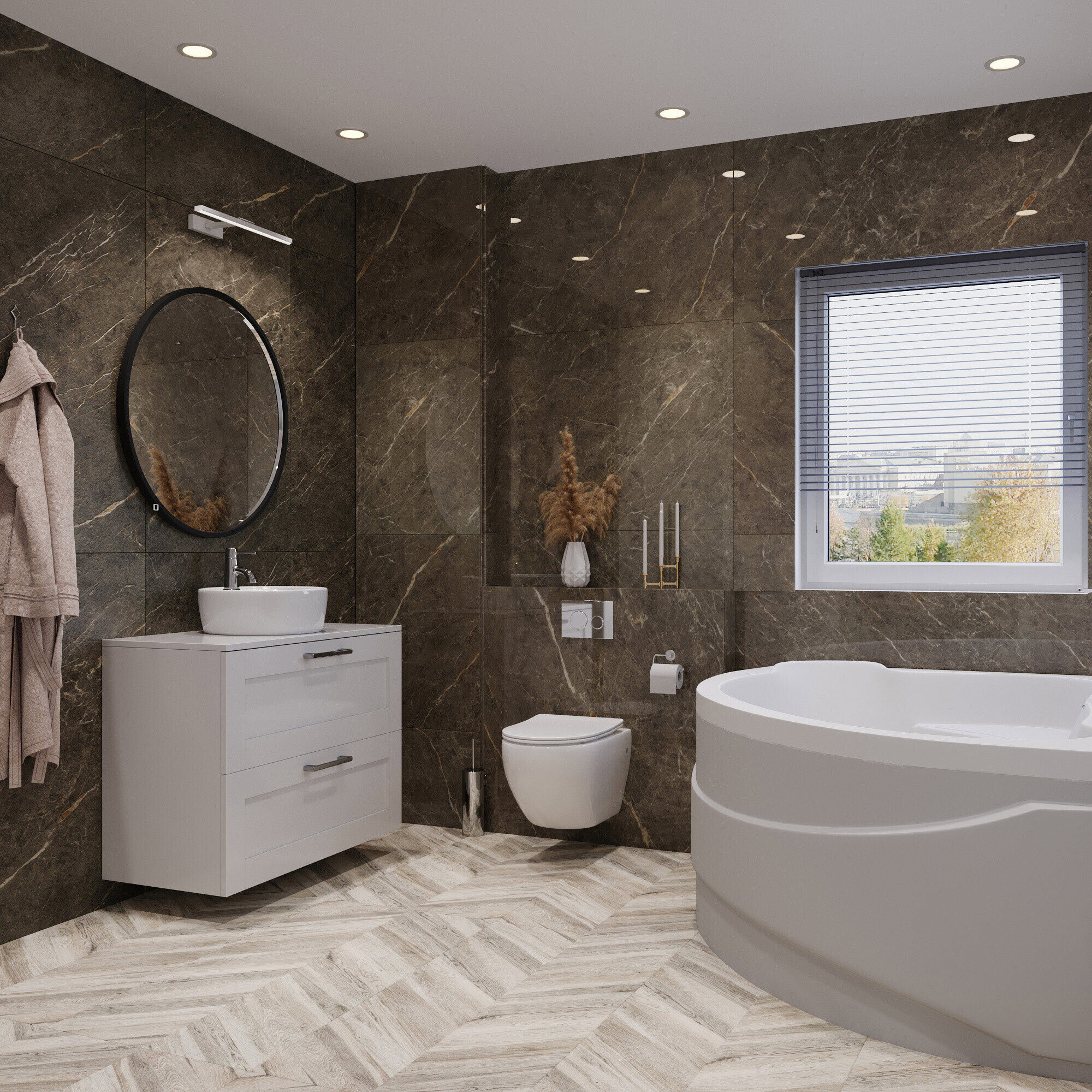 Керамогранит Lavelly Marble Aster серый карвинг 1200х600х8,5 мм (2 шт.=1,44 кв.м)
