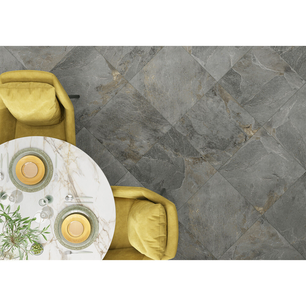 Керамогранит New Trend Stoncrete коричневый карвинг 600х600х9,5 мм (4 шт.= 1,44 кв.м)