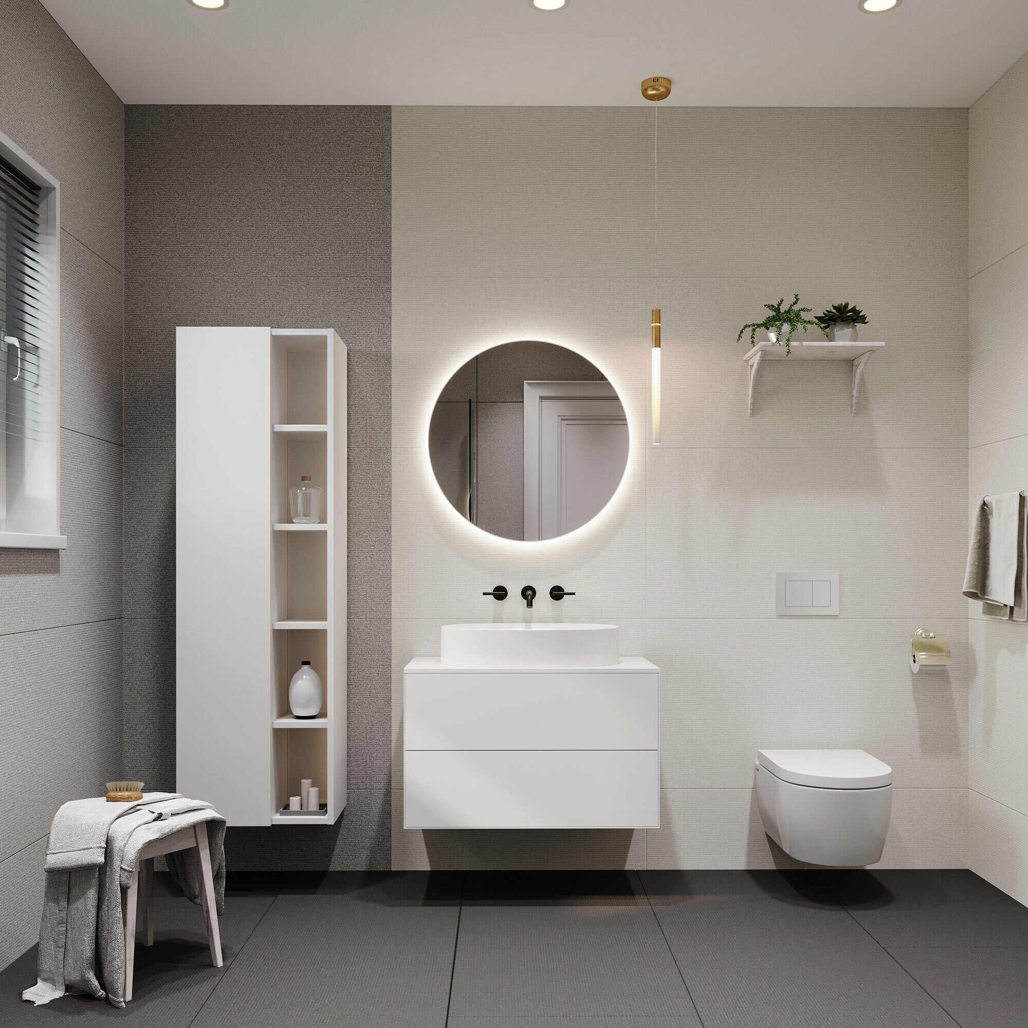 Керамогранит Lavelly Granite Liner белый матовый 1200х600х9 мм (2 шт.=1,44 кв.м)