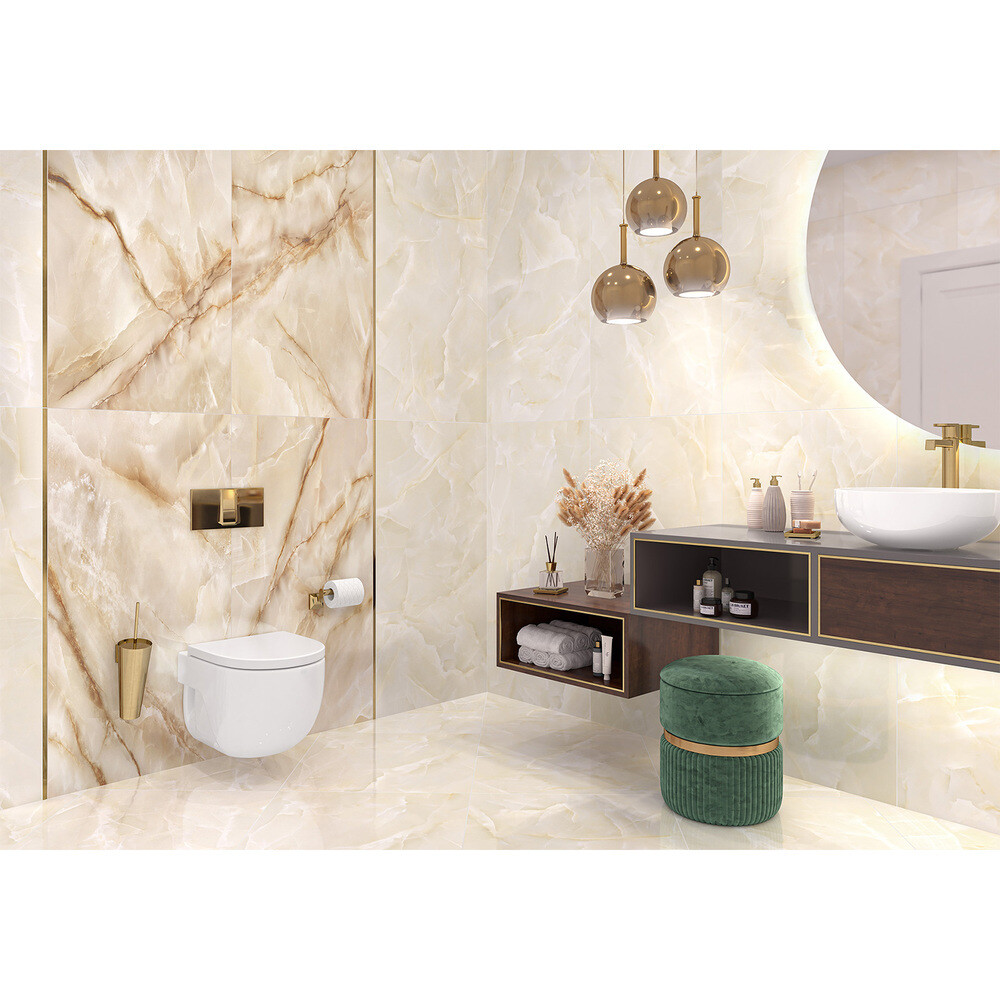 Керамогранит LCM Talisman Onyx кремовый полированный 1200х600х7 мм (2 шт.= 1,44 кв.м)