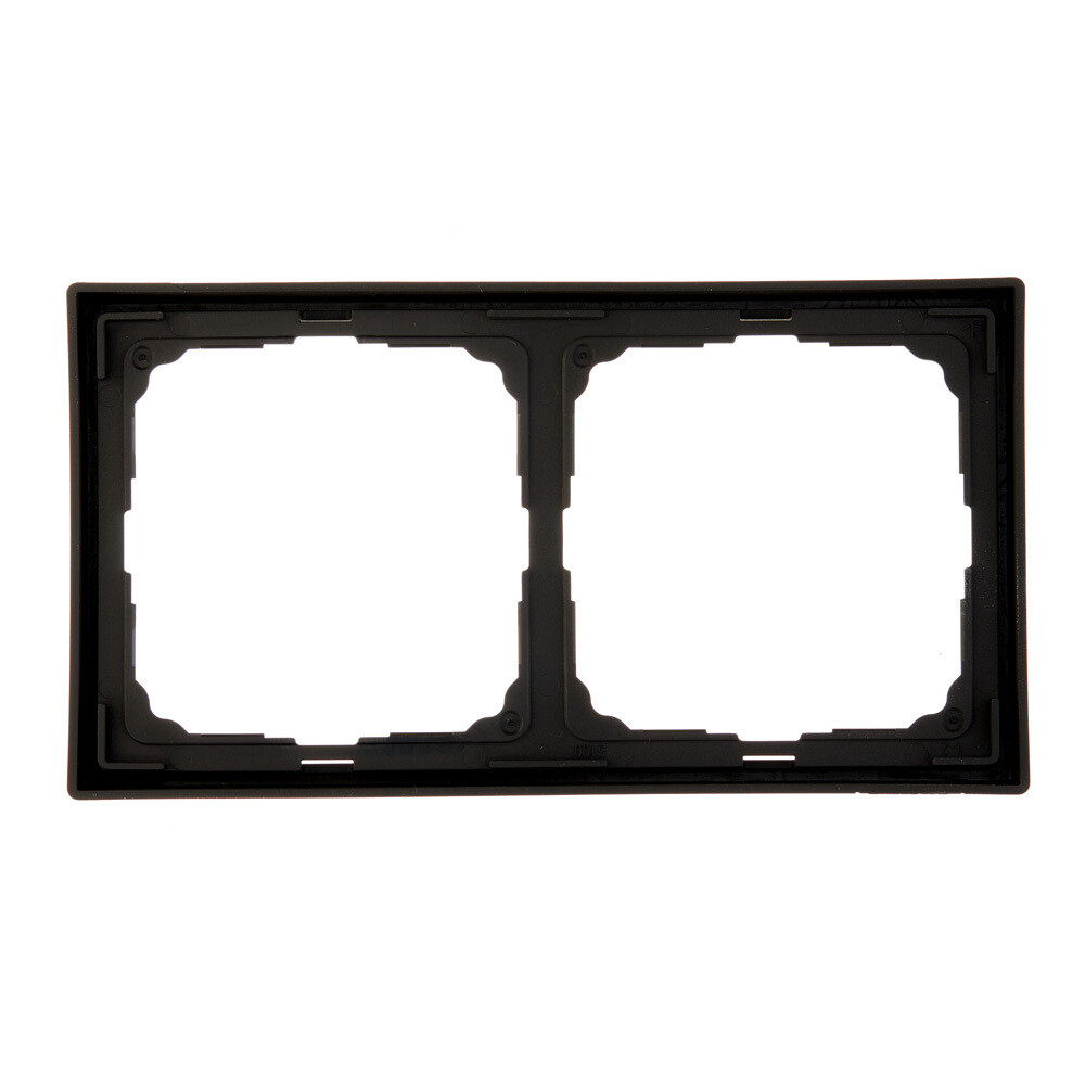 Рамка Systeme Electric ArtGallery двухместная карбон (GAL001002)