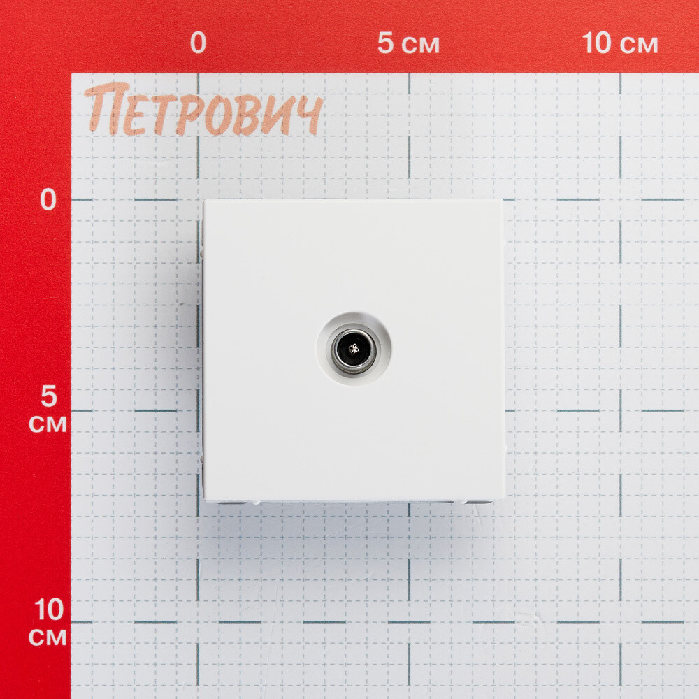 Розетка телевизионная Systeme Electric ArtGallery встраиваемая белая 1DB (GAL000191)