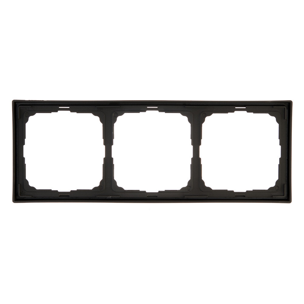 Рамка Systeme Electric ArtGallery трехместная карбон (GAL001003)