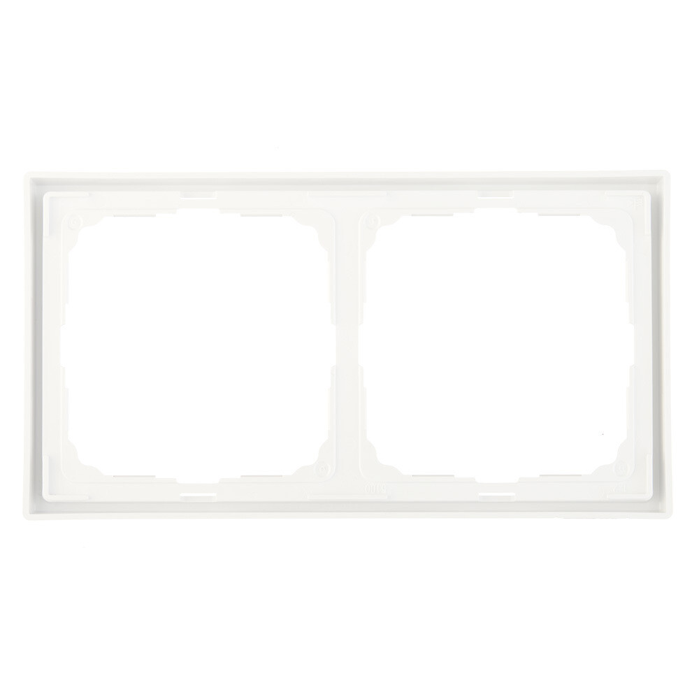 Рамка Systeme Electric ArtGallery двухместная белая (GAL000102)