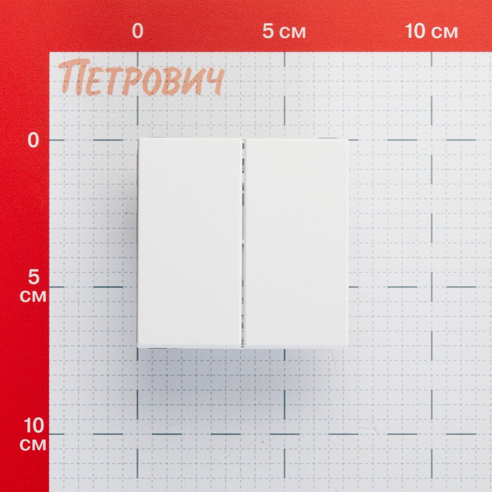 Выключатель Systeme Electric ArtGallery двухклавишный встраиваемый белый (GAL000151)