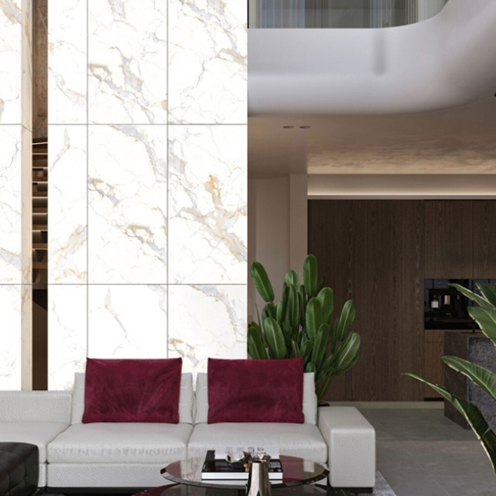 Керамогранит Buono Ceramica Marble белый полированный 1200х600х8,5 мм (2 шт.=1,44 кв.м)