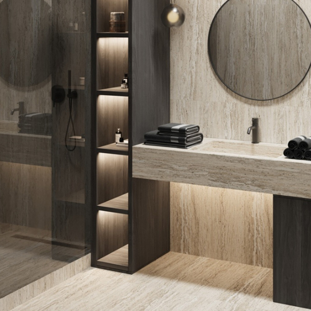Керамогранит Buono Ceramica Stones бежевый 1200х600х8,5 мм (2 шт.=1,44 кв.м)