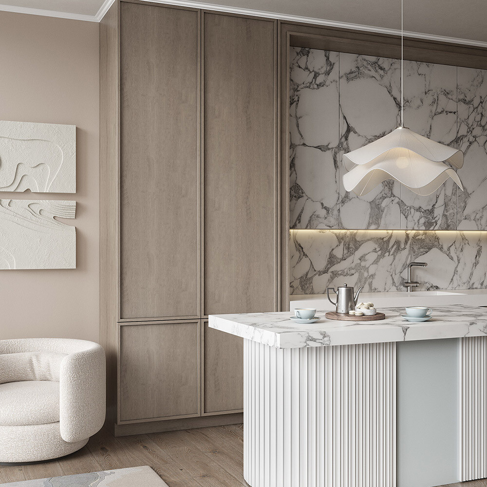 Декоративная рейка из экополимера 50х18х2800 мм Cosca Decor RX008 белая