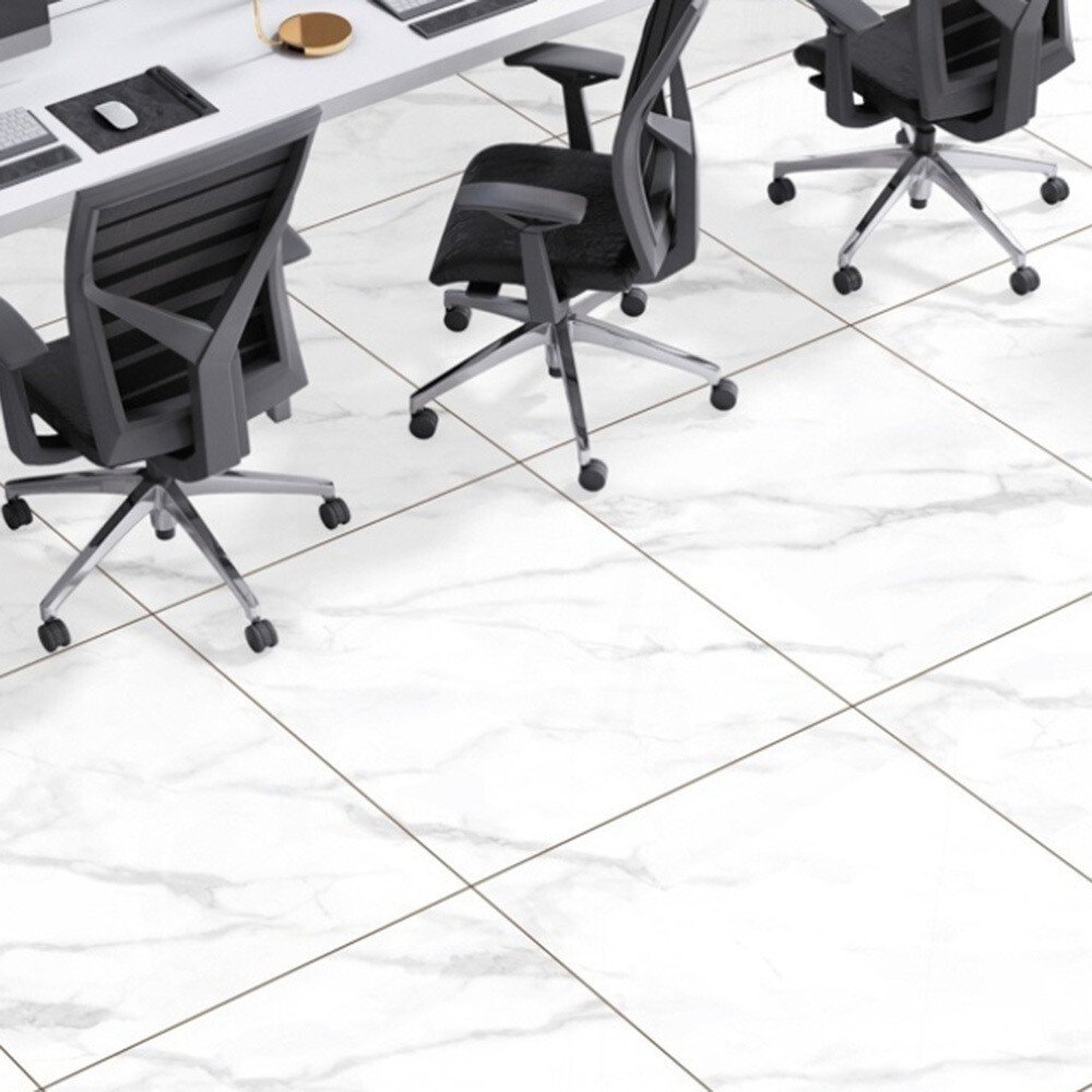 Керамогранит NT Ceramic Marmo белый матовый 600х600х8,5 мм (4 шт.=1,44 кв.м)