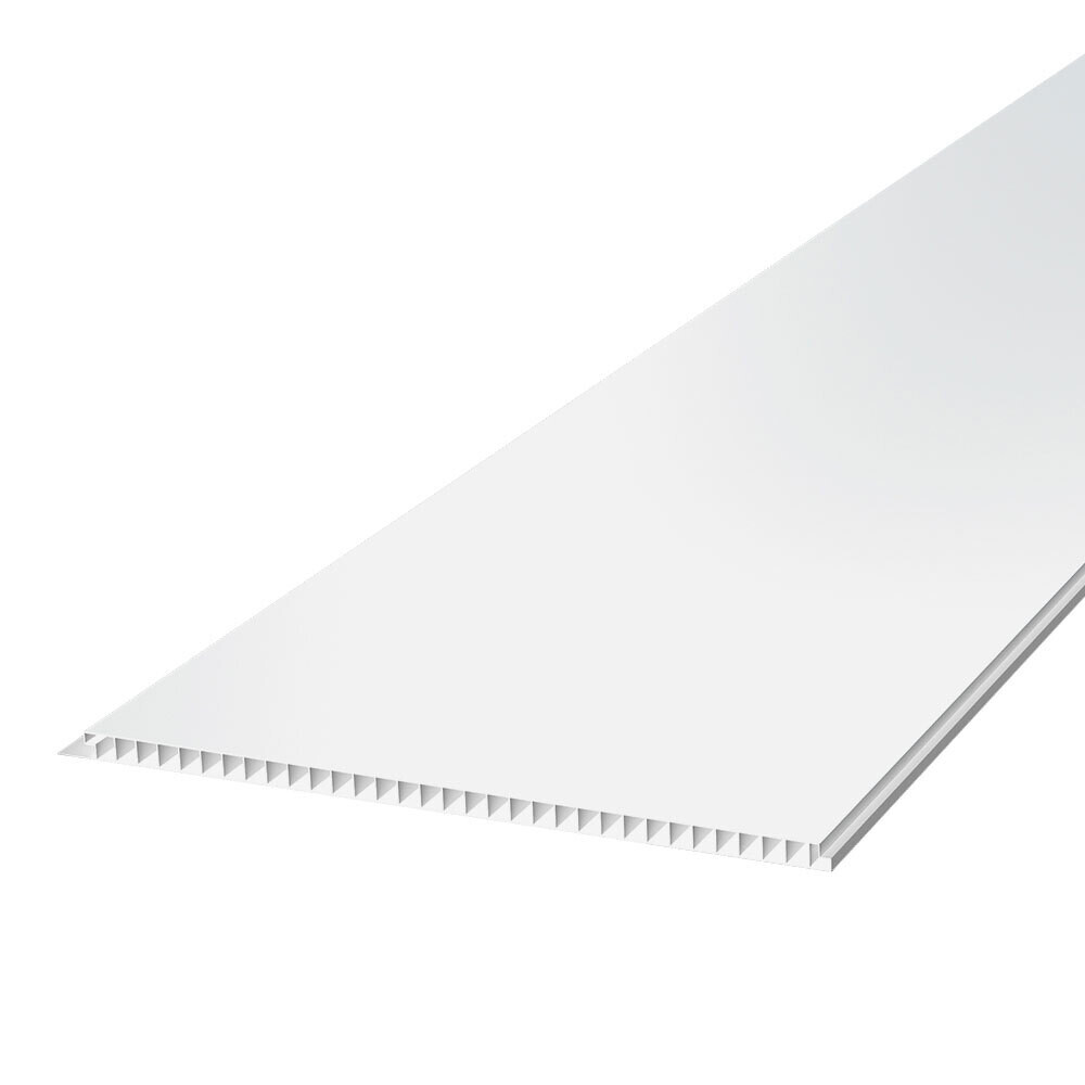 Панель ПВХ 250х3000х8 мм Кронапласт бесшовная матовая белая 0,75 кв.м