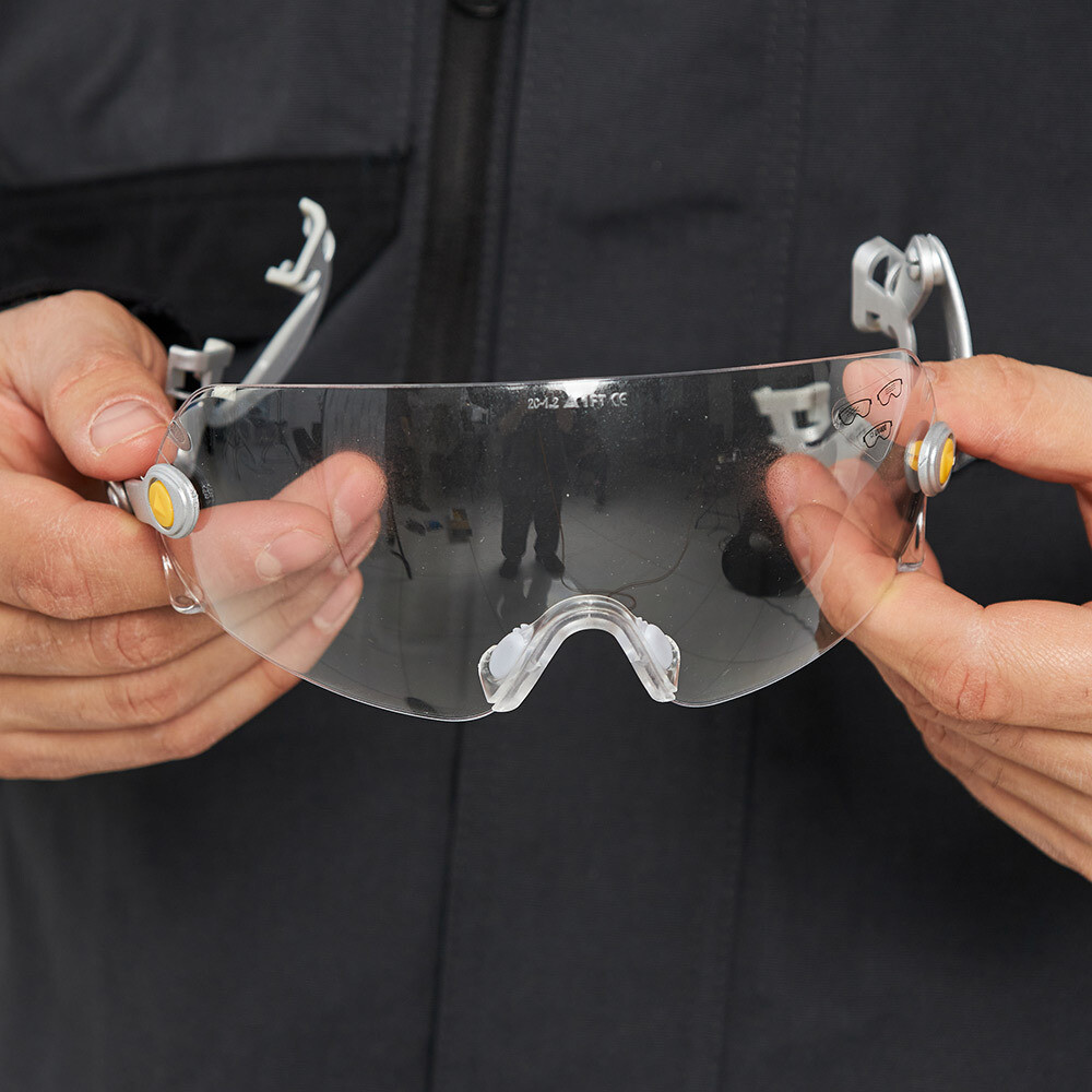 Очки защитные Delta Plus Fuego открытые с прозрачными линзами для защитных касок (FUEGOARIN)