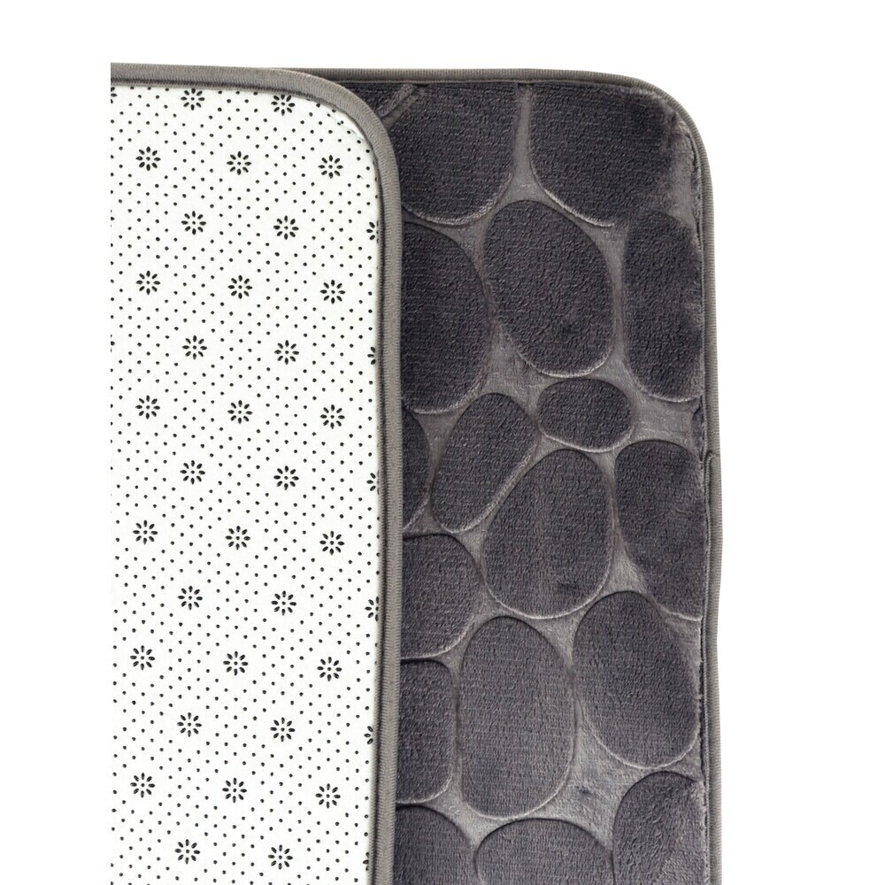 Коврик для ванной серый 75х45 см Delphinium Камни (106744)