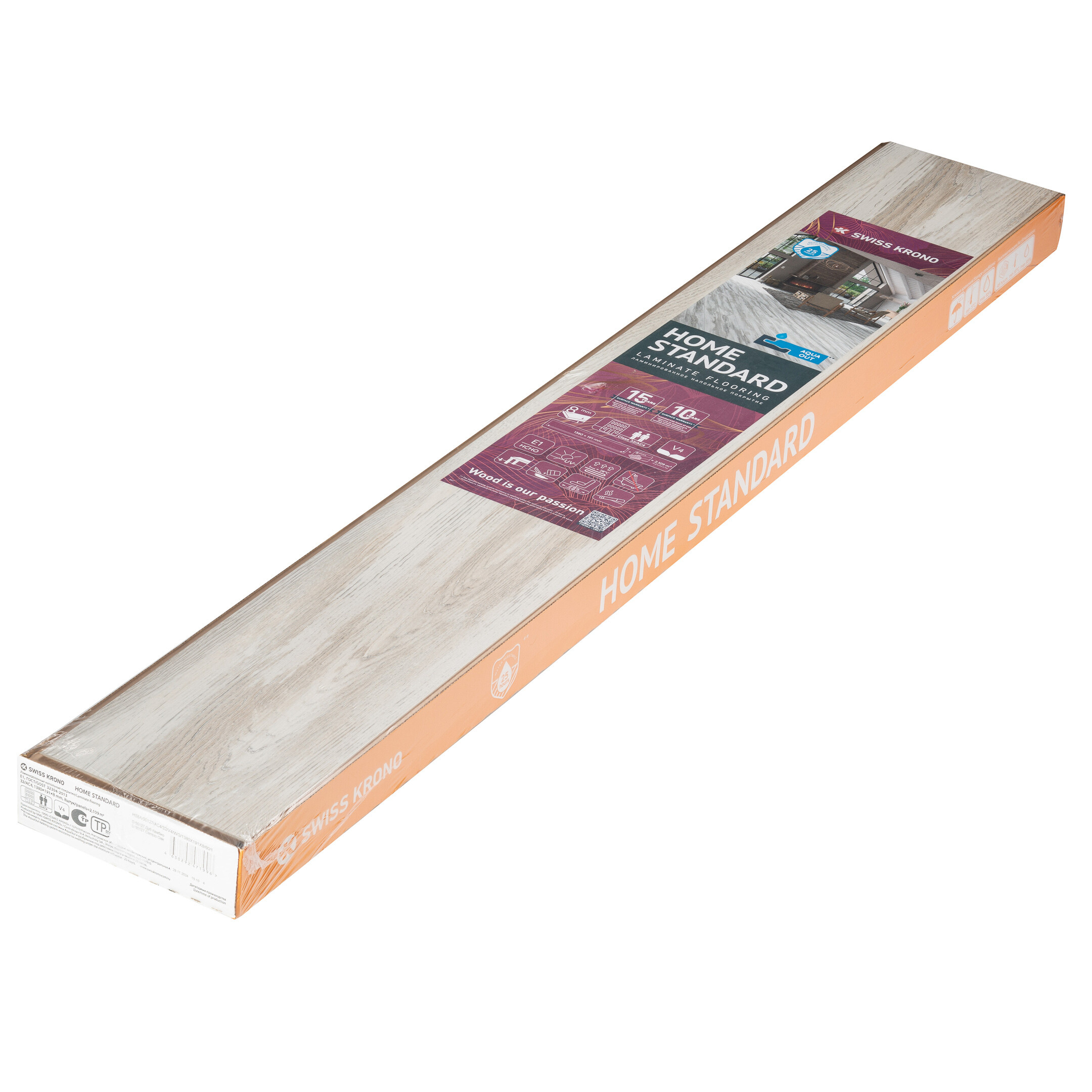 Ламинат 32 класс Swiss Krono Home Standard дуб камбио 2,109 кв.м 8 мм с фаской влагостойкий