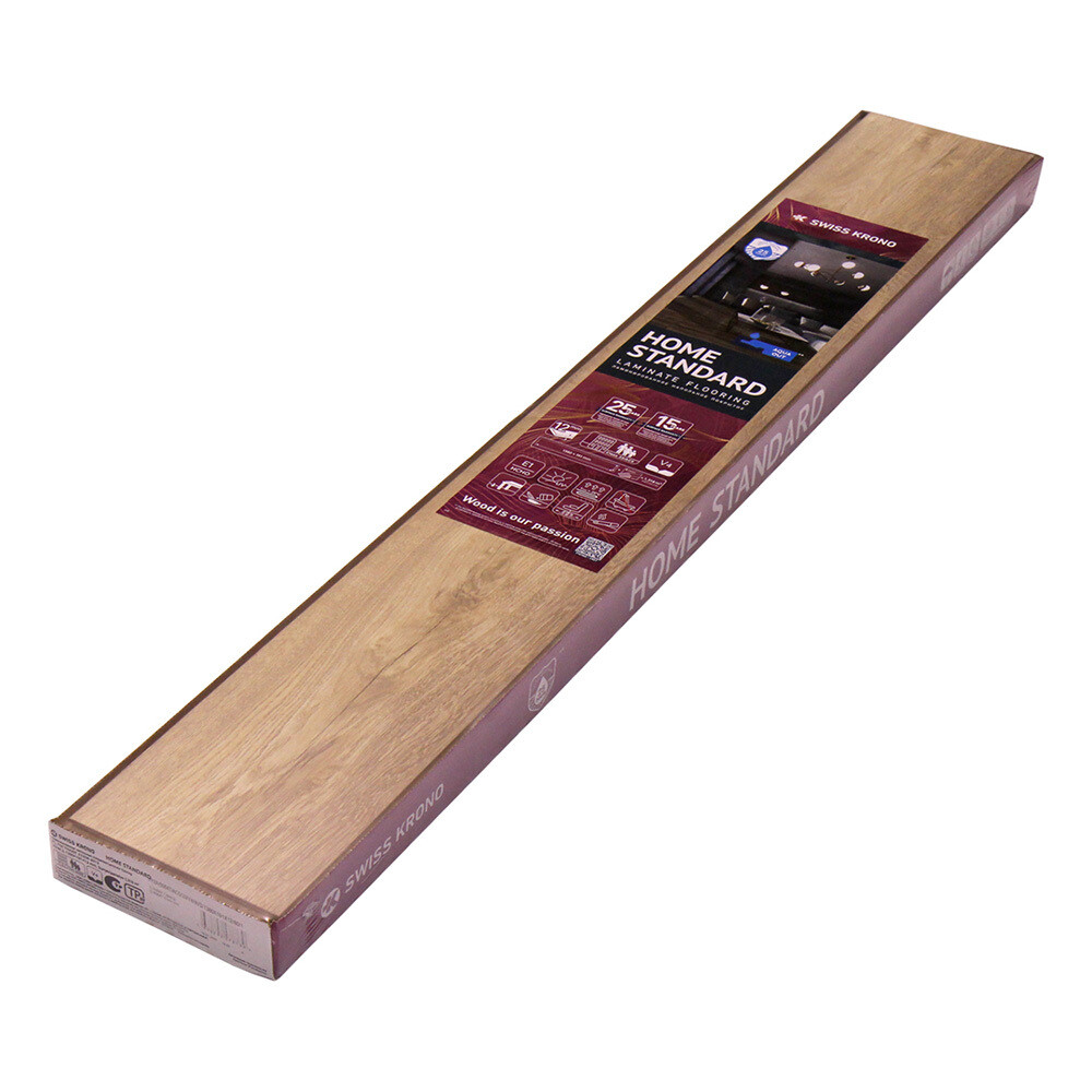 Ламинат 33 класс Swiss Krono Home Standard гарвуд 1,318 кв.м 12 мм с фаской влагостойкий