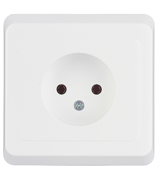 Розетка Systeme Electric Этюд встраиваемая белая (PC16-001B)