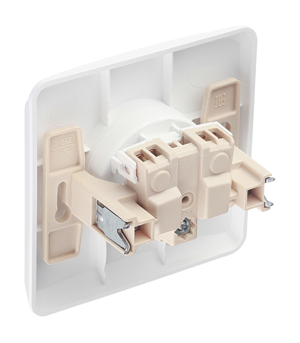 Розетка Systeme Electric Этюд встраиваемая белая (PC16-001B)