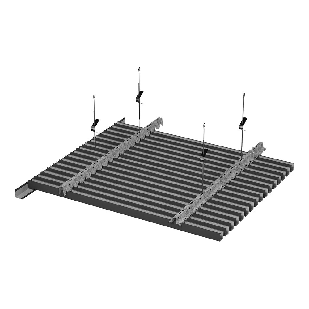 Рейка кубообразный дизайн 30х40 мм 3 м A38S черная матовая