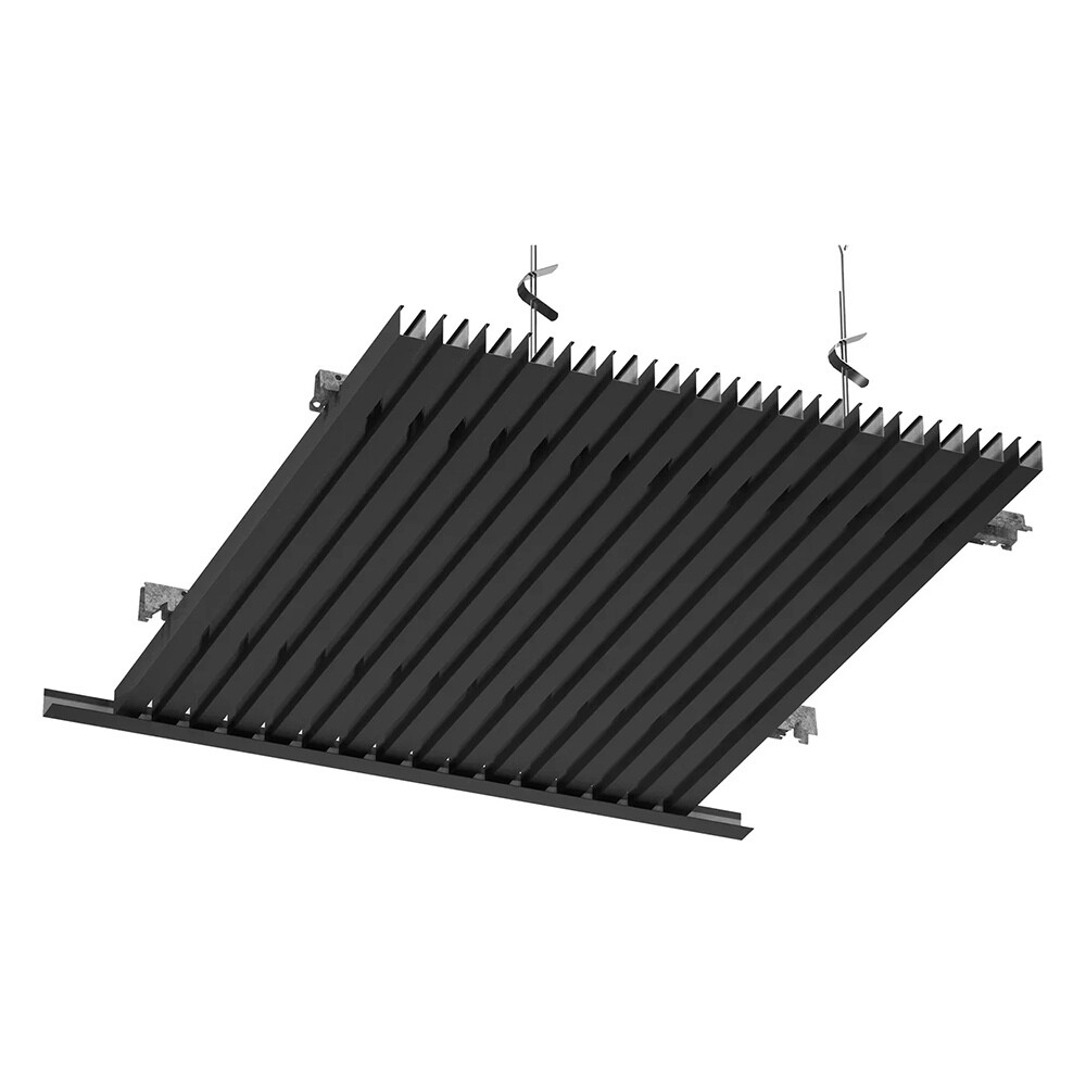 Рейка кубообразный дизайн 30х40 мм 3 м A38S черная матовая