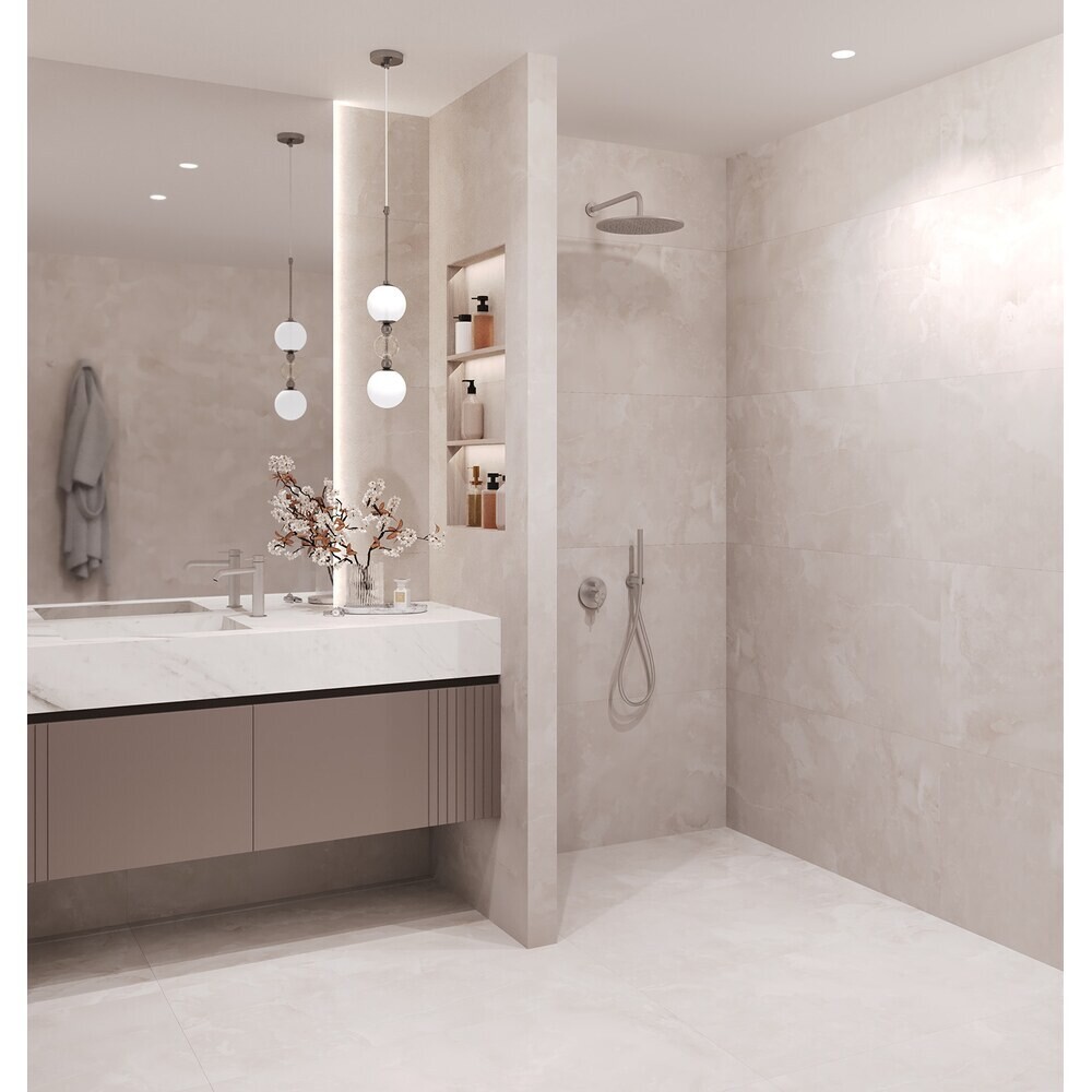 Керамогранит Staro Onyx Elegant Beige Satin бежевый сатинированный 1200х600х9 мм (2 шт.=1,44 кв.м)