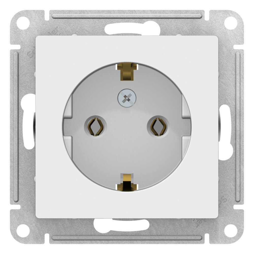 Розетка Systeme Electric AtlasDesign встраиваемая лотос (ATN001343)