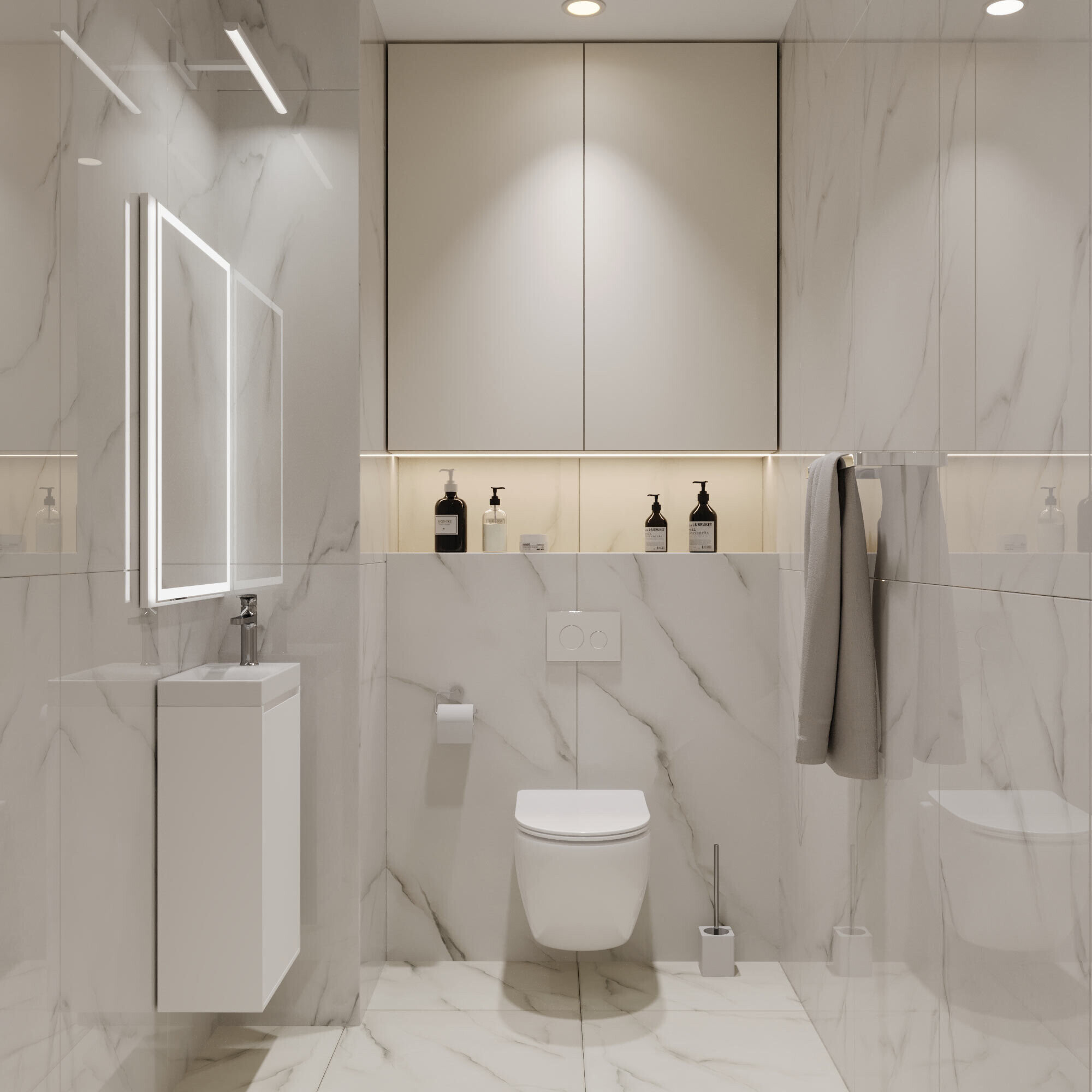 Керамогранит Lavelly Onyx Nebbia серый полированный 600х600х8,2 мм (4 шт.=1,44 кв.м)