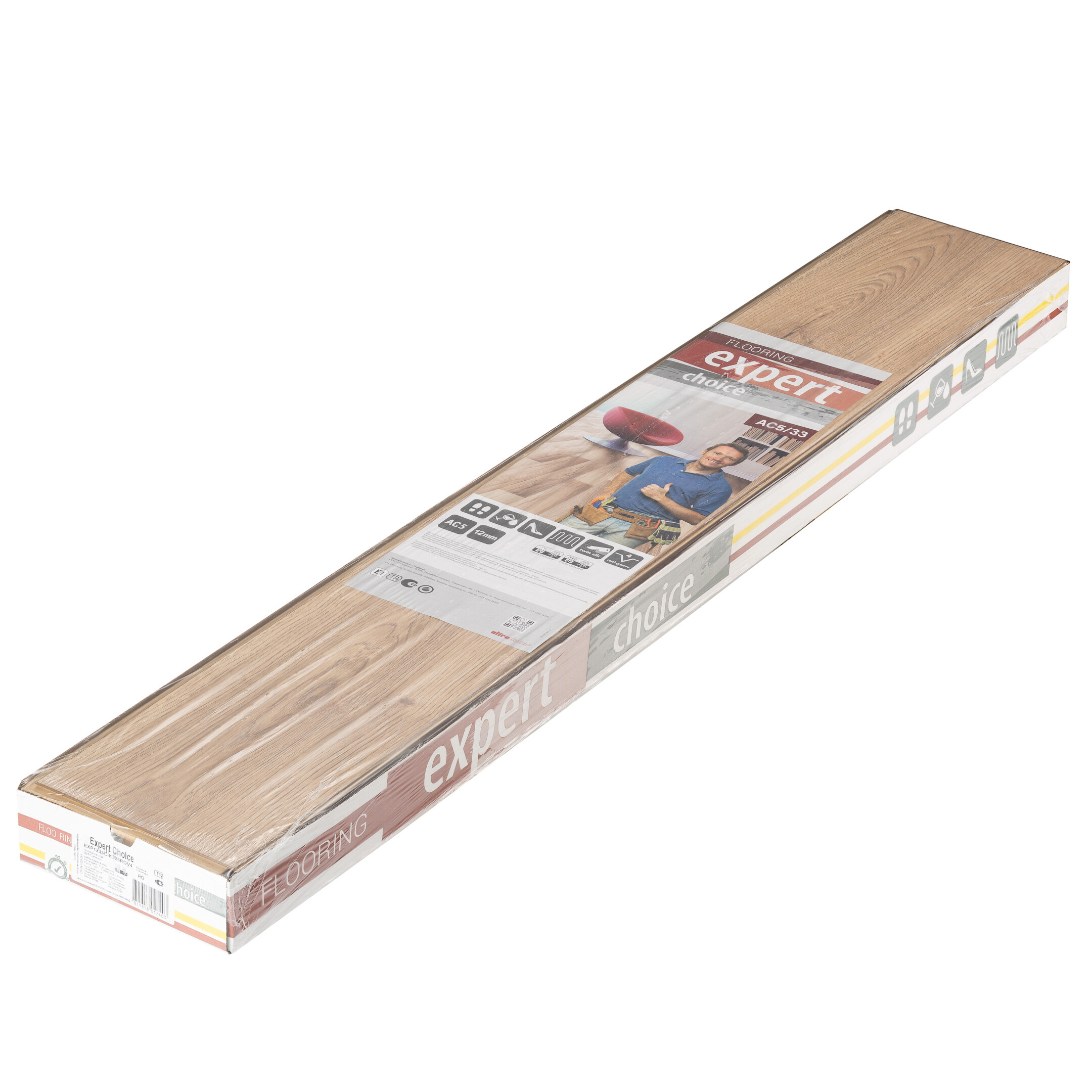 Ламинат 33 класс Ultradecor Expert Choice дуб сандэнс 1,48 кв.м 12 мм с фаской