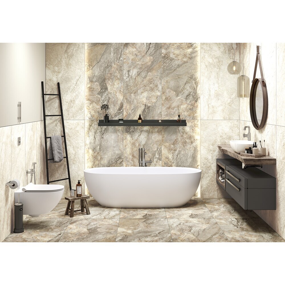 Керамогранит Delacora Slate коричневый матовый 1200х600х9,5 мм (2 шт.=1,44 кв.м)