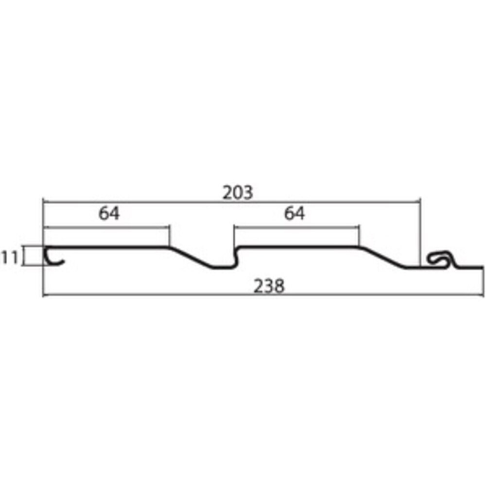 Сайдинг Grand Line Standart 3660х203 мм белый