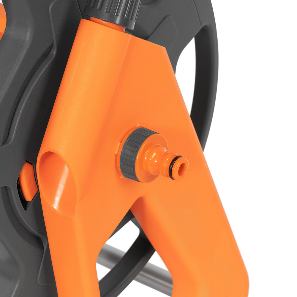 Катушка для хранения шланга Daewoo металлическая с набором коннекторов (DWR 1050)