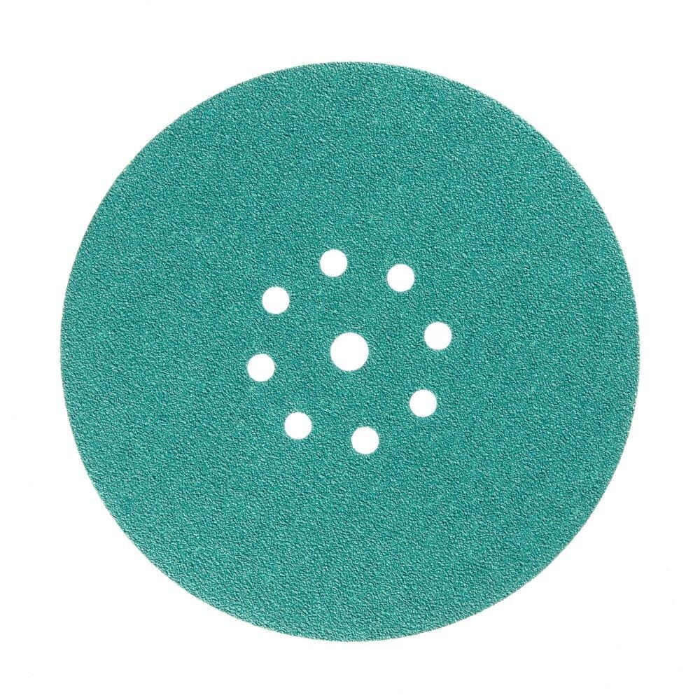 Диск шлифовальный КМ Green Film d225 мм Р40 на липучку пленочная основа (3 шт.)