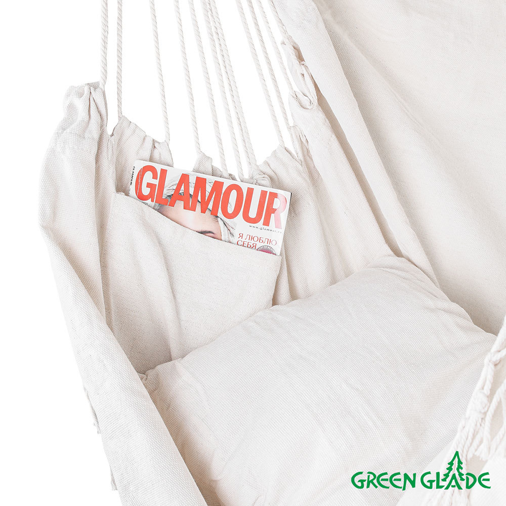 Кресло-гамак Green Glade белое 1,5х1,3 м (G-050)