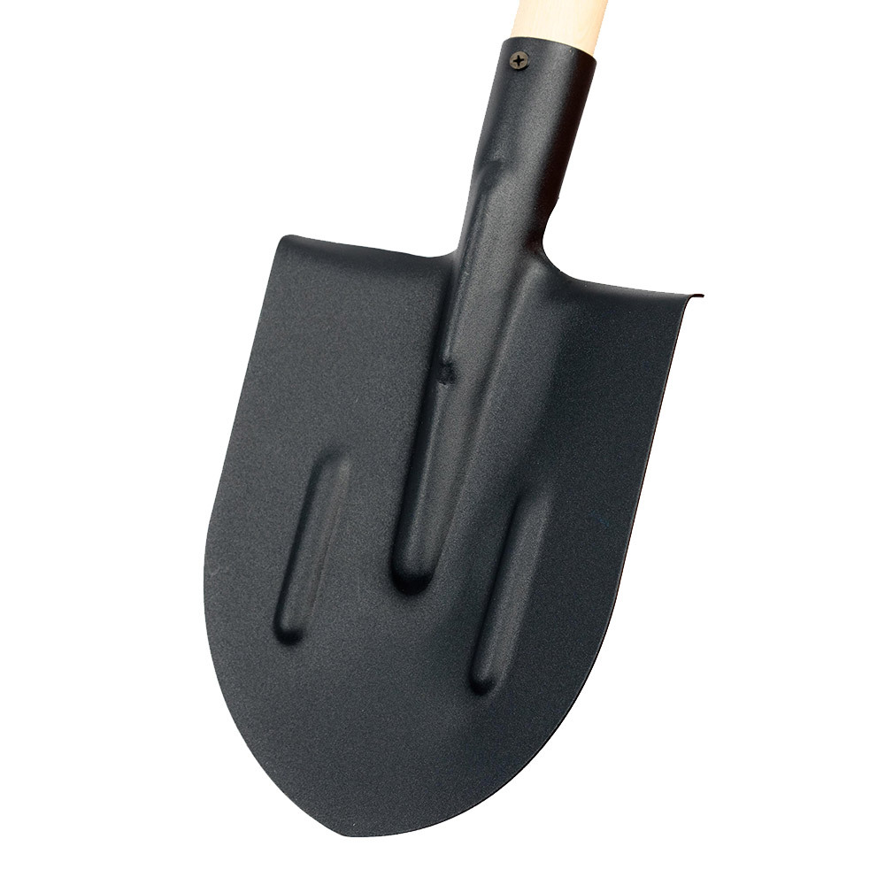 Лопата штыковая Павловская Заря стальная с ребрами жесткости с деревянным черенком 1200 мм (325651)