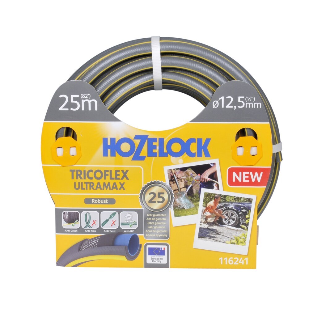 Шланг поливочный 1/2 25 м пятислойный HoZelock Tricoflex Ultramax ПВХ армированный (116241)