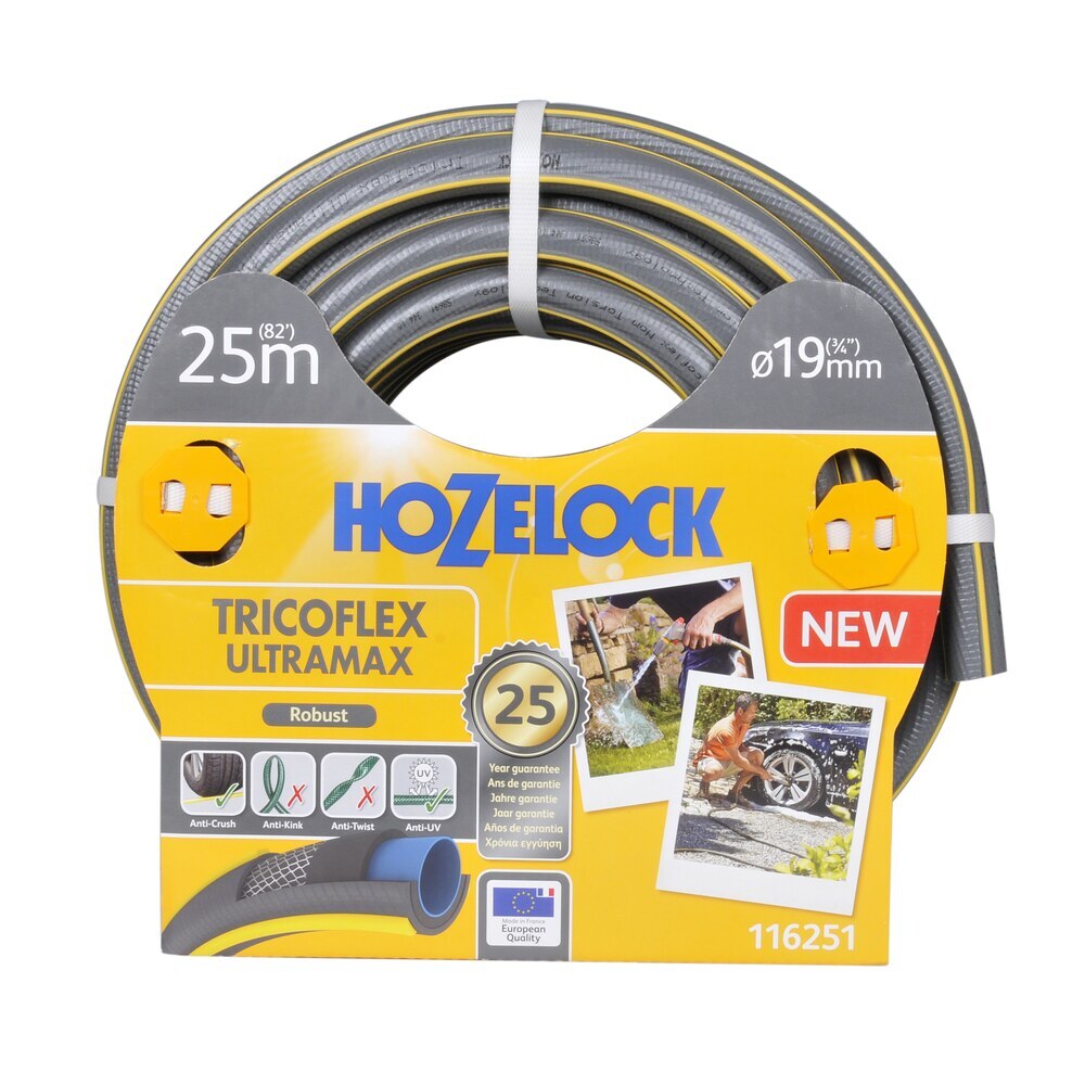 Шланг поливочный 3/4 25 м пятислойный HoZelock Tricoflex Ultramax ПВХ (116251)