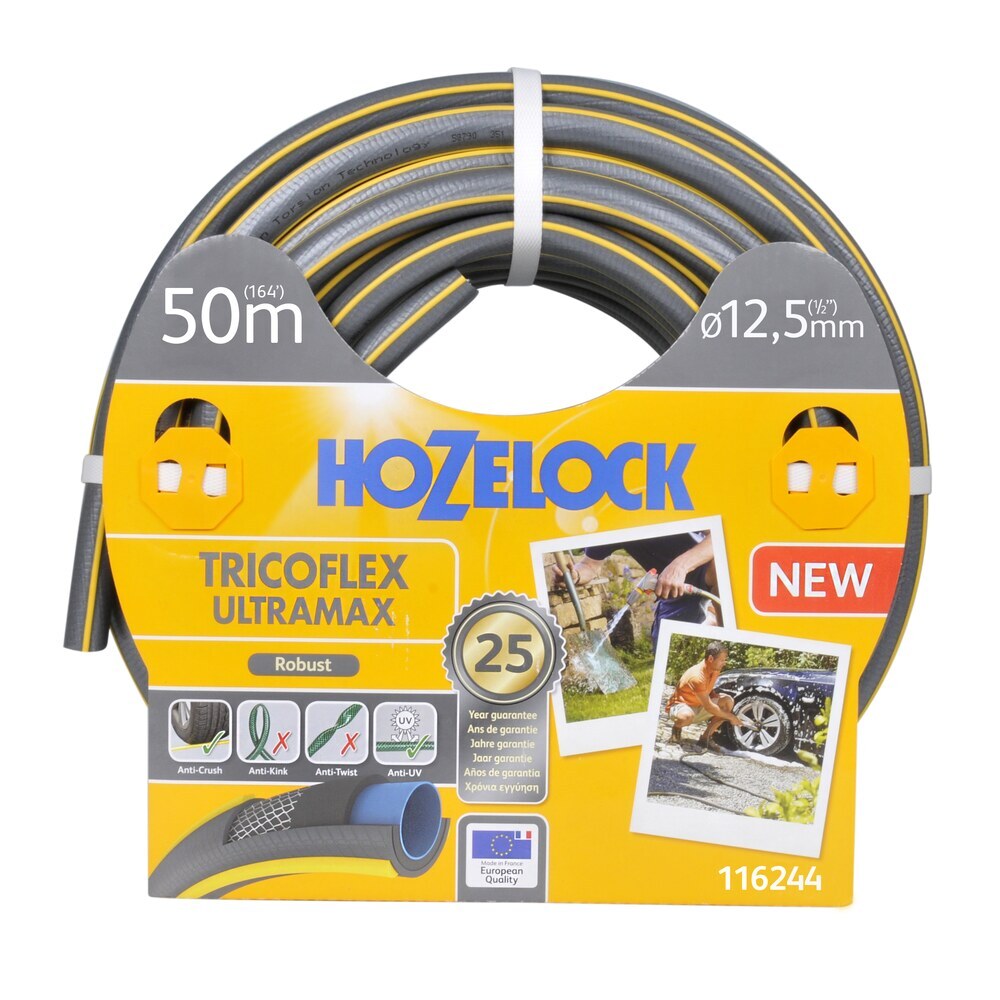 Шланг поливочный 1/2 50 м пятислойный HoZelock Tricoflex Ultramax ПВХ (116244)