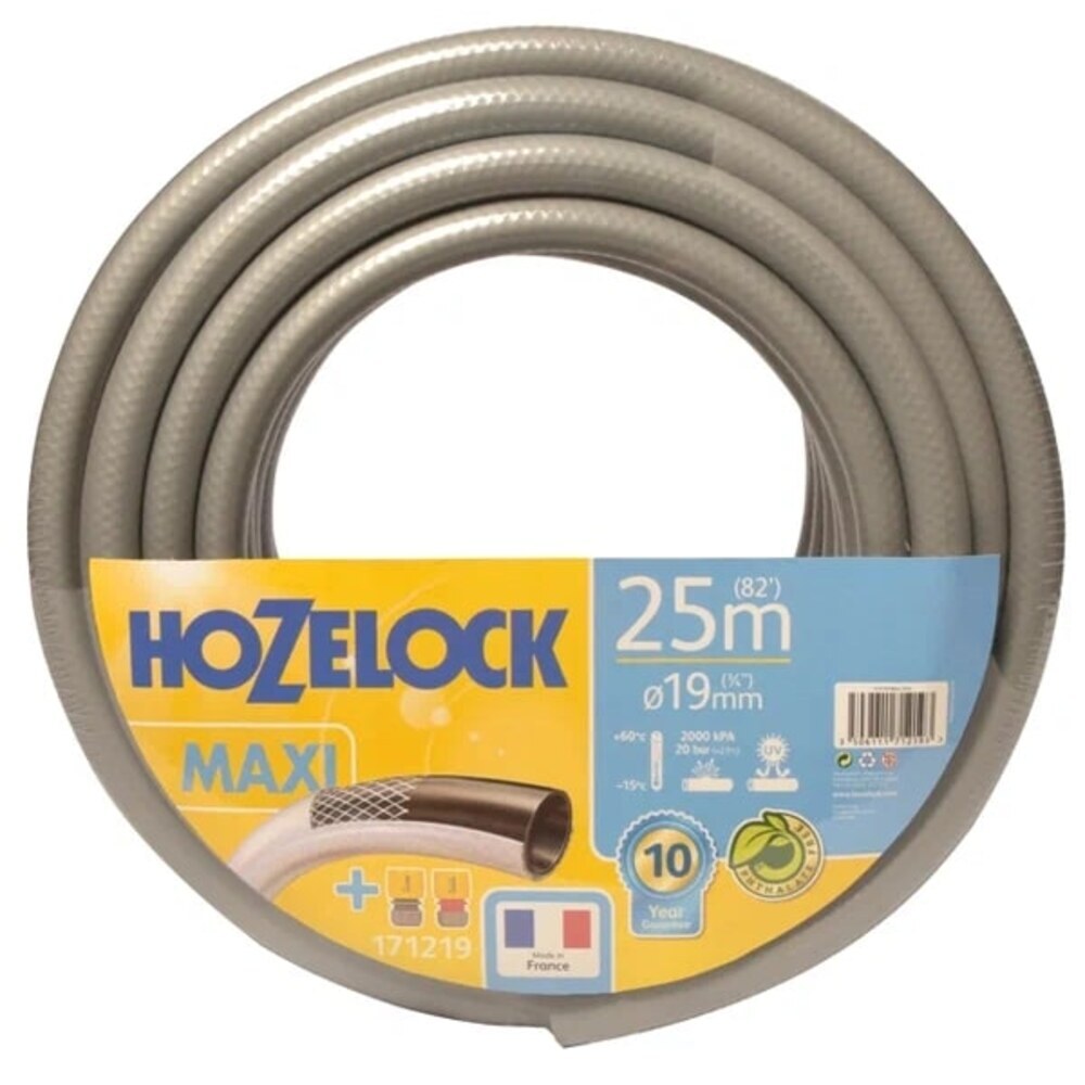 Шланг поливочный 3/4 25 м пятислойный HoZelock Tricoflex Maxi ПВХ с коннекторами (171219)