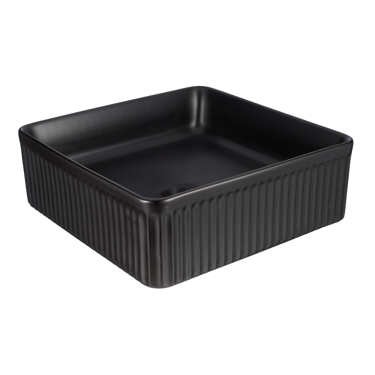 Раковина Corsa Deco Lines 37 см накладная черная (ABLVX37QB)