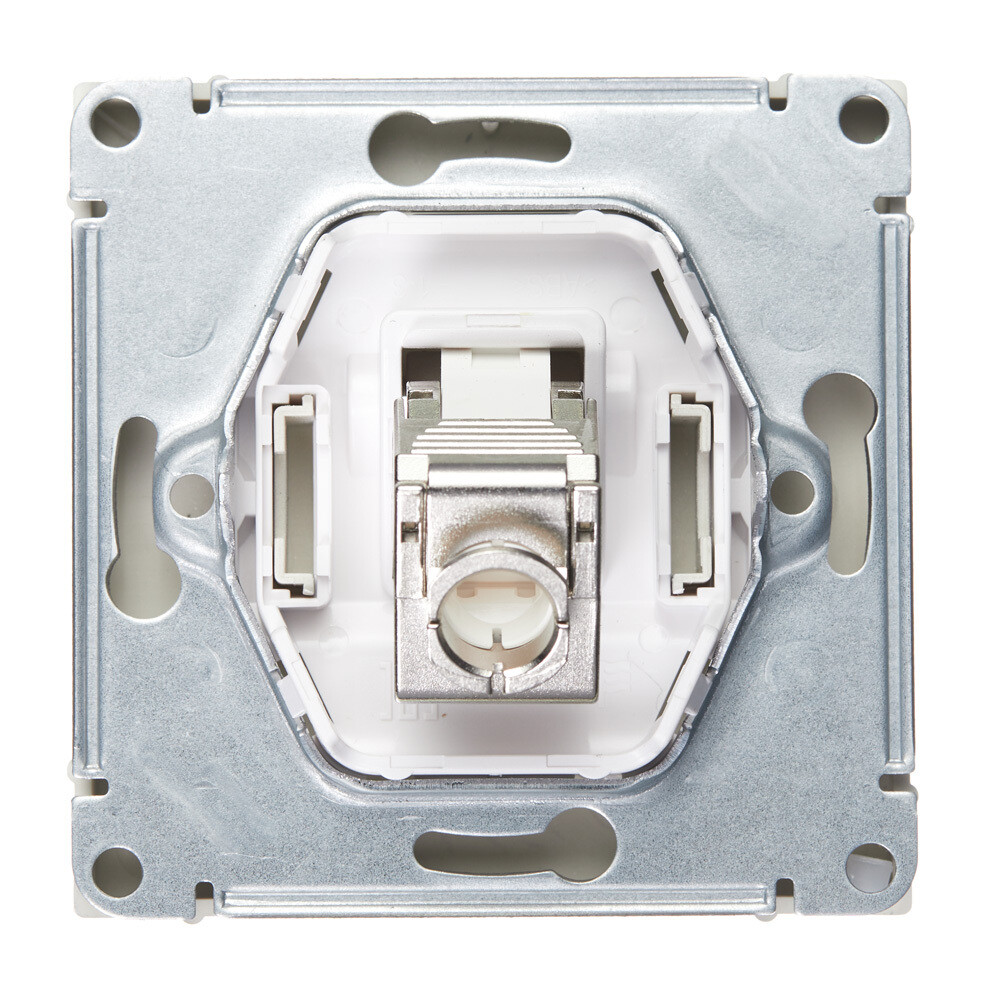 Розетка компьютерная Systeme Electric ArtGallery встраиваемая алюминий RJ45 (GAL000386)