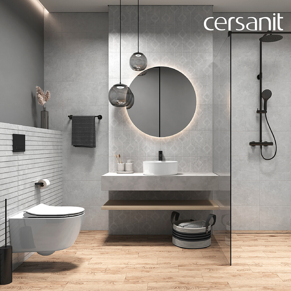 Раковина Cersanit Crea 38 см накладная белая (64754)