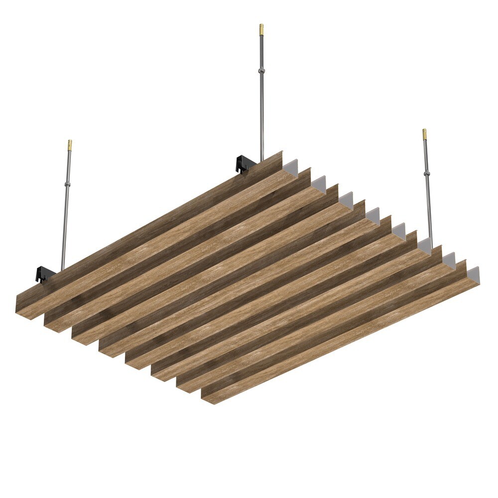 Рейка кубообразный дизайн 30х40 мм 3 м white wood