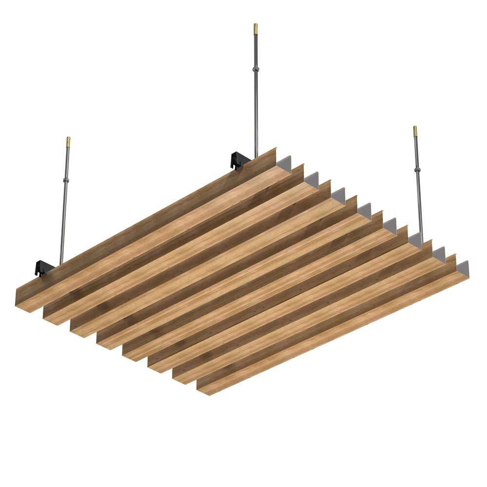 Рейка кубообразный дизайн 30х40 мм 3 м honey wood