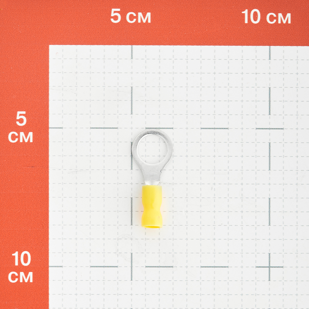 Наконечник кольцевой изолированный КВТ НКИ d10 мм 2,5-6 кв. мм (10 шт.)