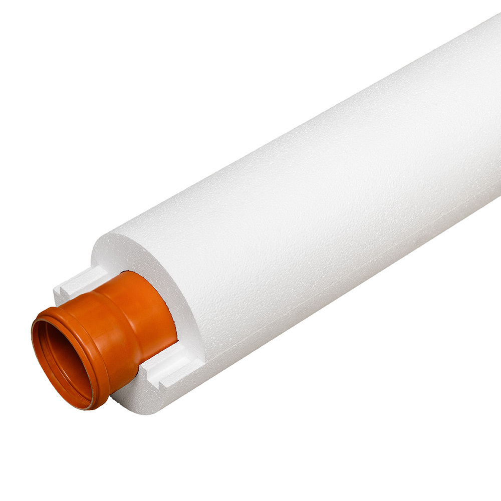 Теплоизоляция для труб Knauf Therm Скорлупа 110х50х1000 мм белая