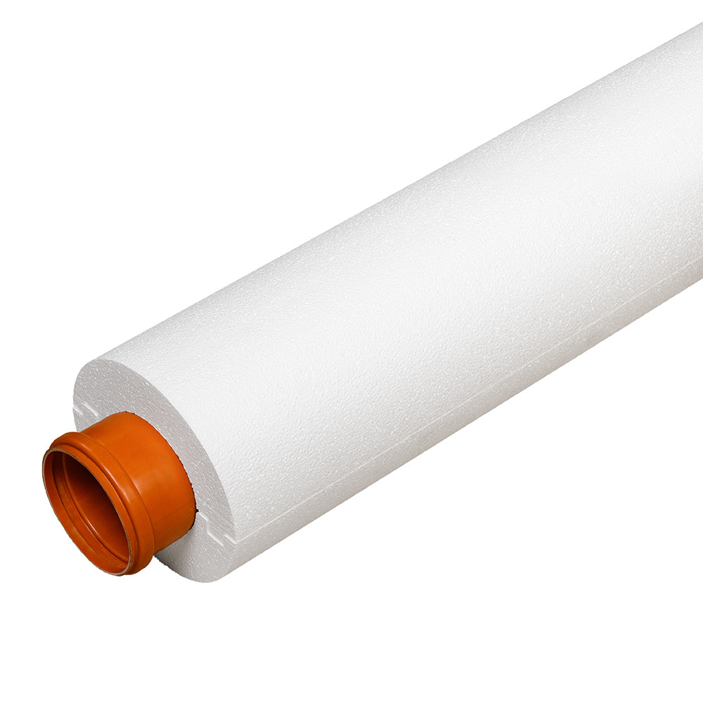 Теплоизоляция для труб Knauf Therm Скорлупа 110х50х1000 мм белая