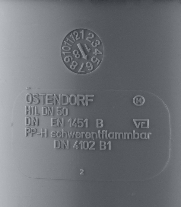 Патрубок компенсационный Ostendorf HTL d50 мм пластиковый для внутренней канализации (112800)