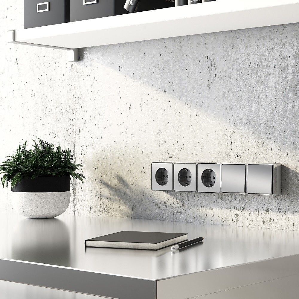 Выключатель Werkel Gallant одноклавишный накладной серебряный (a052768)